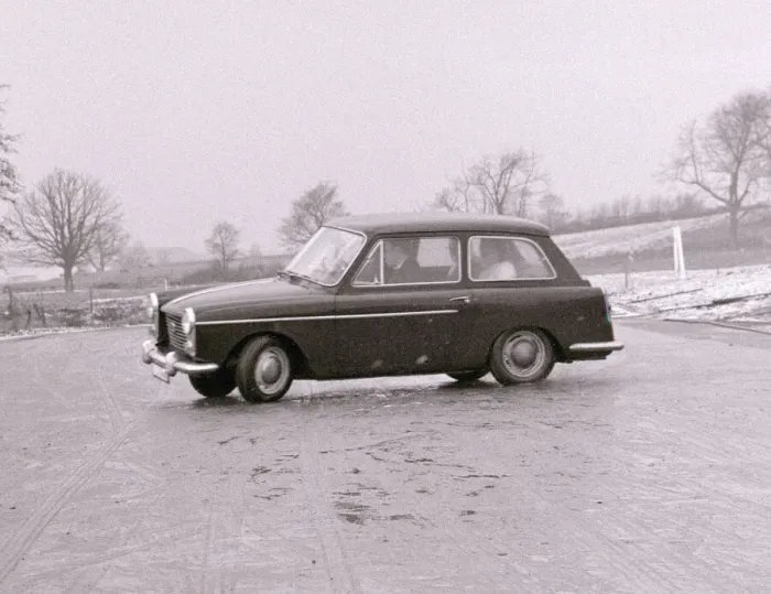 Framed Print : Monte Carlo skid track school January 1960 A Mini takes a sharp turn Mini Car Framed Print : Monte Carlo skid track school January 1960 A Mini takes a sharp turn Mini Car