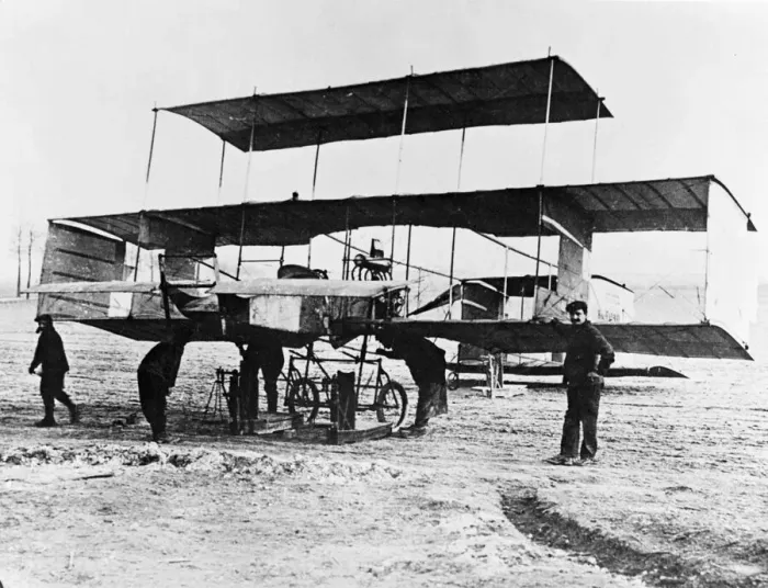 Framed Print : The Moore - Brabazon aeroplane. The first resident Englishman to make an officially Framed Print : The Moore - Brabazon aeroplane. The first resident Englishman to make an officially