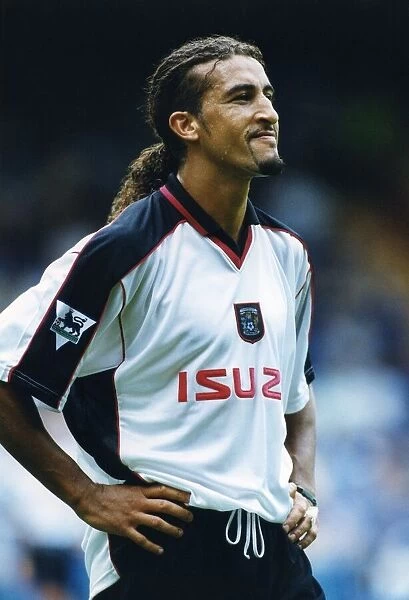 Moroccan-born Sky Blues player Moustapha Hadji. 14th August 1999