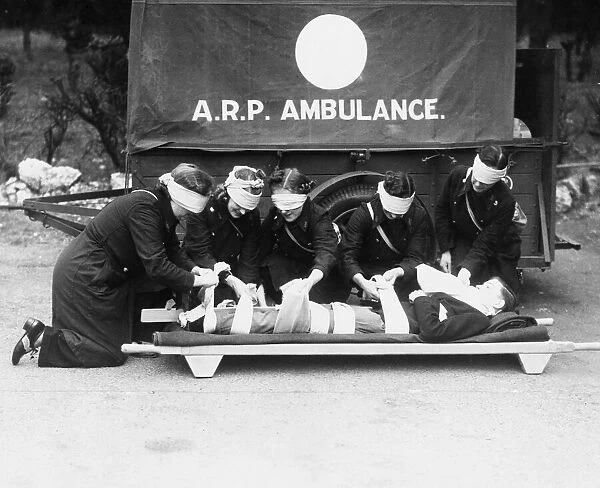 Morris Ambulance Department trainees attend to a casualty during a training exercise