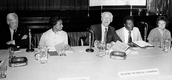 Moss Side Inquiry Panel - into Moss Side riots of July 1981, pictured August 1981