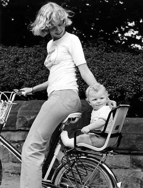 Mother and Child, Cycling. 30th June 1979