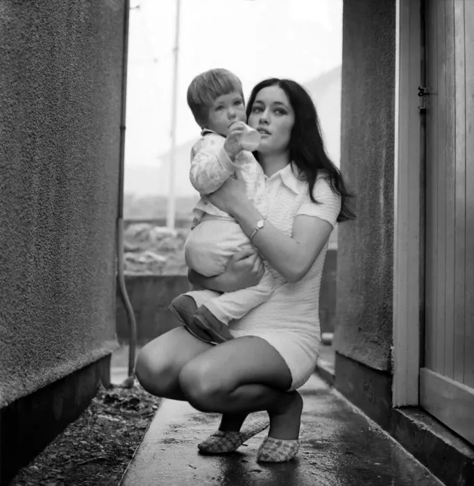 Framed Print : A mother with her two year old boy toddler. December 1969 Z11890-001 Framed Print : A mother with her two year old boy toddler. December 1969 Z11890-001