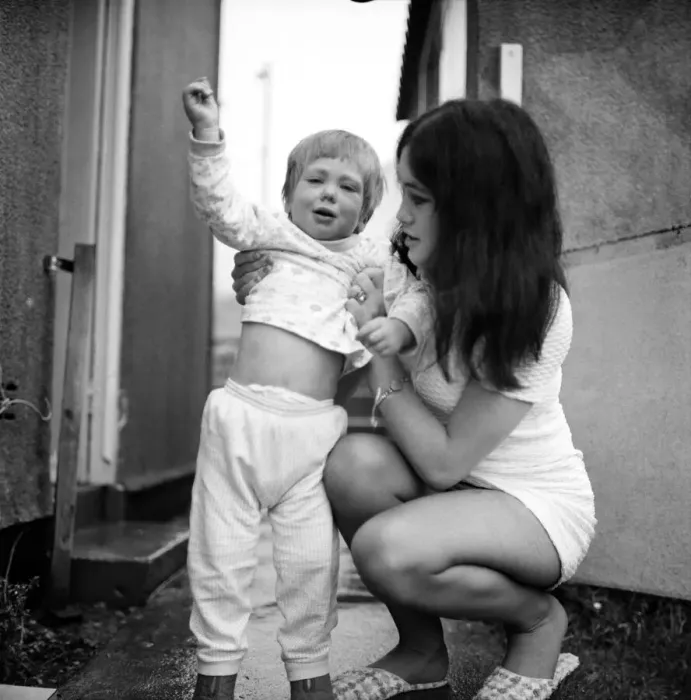 Framed Print : A mother with her two year old boy toddler. December 1969 Z11890-003 Framed Print : A mother with her two year old boy toddler. December 1969 Z11890-003