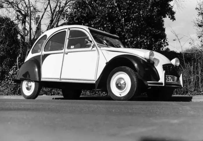 : The motor show in France showing the car the Citroen 2CN Dbase : The motor show in France showing the car the Citroen 2CN Dbase