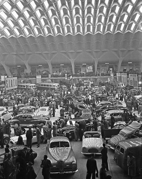Motor show held at the Torino Esposizioni in Turin Circa 1955