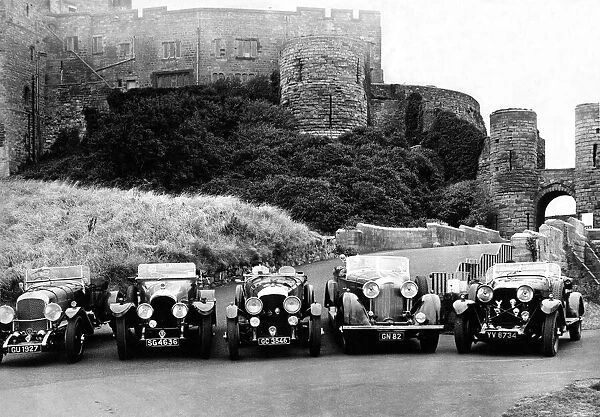 A motor museum on wheels arrived at Bamburgh in the form of 19 Bentley cars