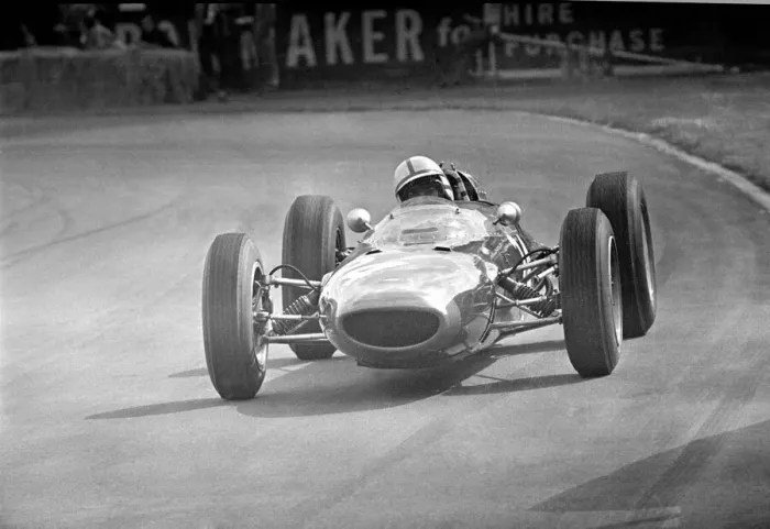 Framed Print : Motor racing 1962 at Aintree Liverpool John Surtees in Lola MK4 during Framed Print : Motor racing 1962 at Aintree Liverpool John Surtees in Lola MK4 during