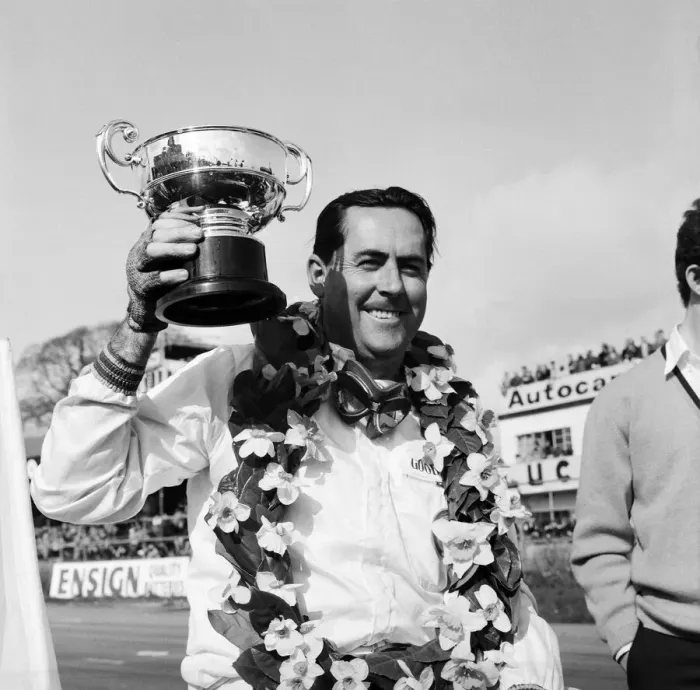 Framed Print : Motor Racing at Goodwood on Easter Monday. Jack Brabham Framed Print : Motor Racing at Goodwood on Easter Monday. Jack Brabham