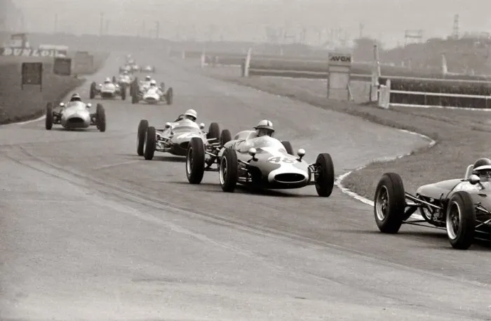 Framed Print : Motor racing International Daily Mirror Cup race at Aintree Liverpool April 1963