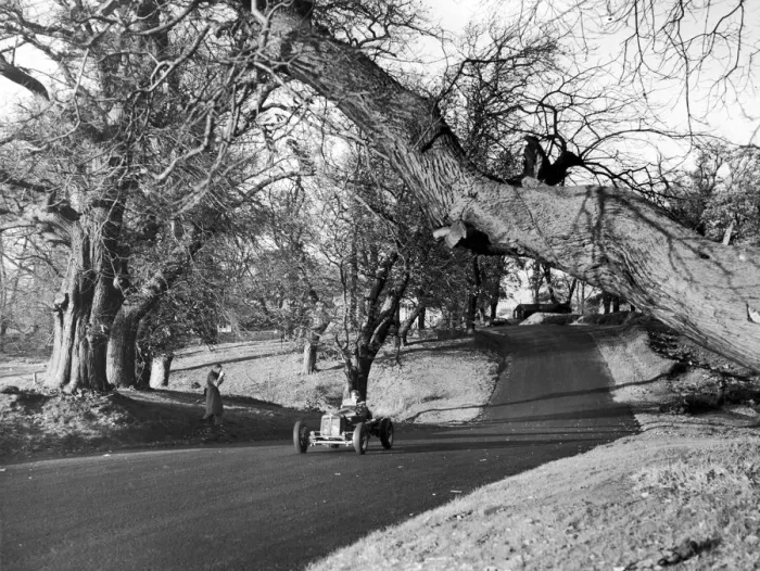 Framed Print : Motor racing at Oulton Park. 9th November 1953 Framed Print : Motor racing at Oulton Park. 9th November 1953