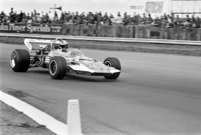 Framed Print : Motor Racing at Silverstone: Formula 5000 car race was won by Graham McRae driving a Leda Framed Print : Motor Racing at Silverstone: Formula 5000 car race was won by Graham McRae driving a Leda