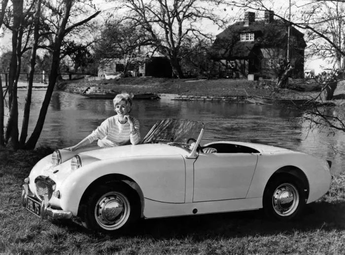 Framed Print : Motor show Supplement Pictures The Austin-Healey Sprite, introduced this year