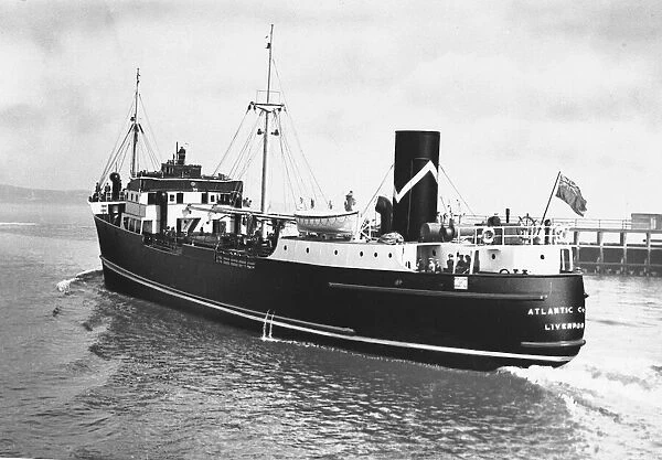 The motor vessel Atlantic Coast belonging to Coast Lines Ltd. 28th November 1953