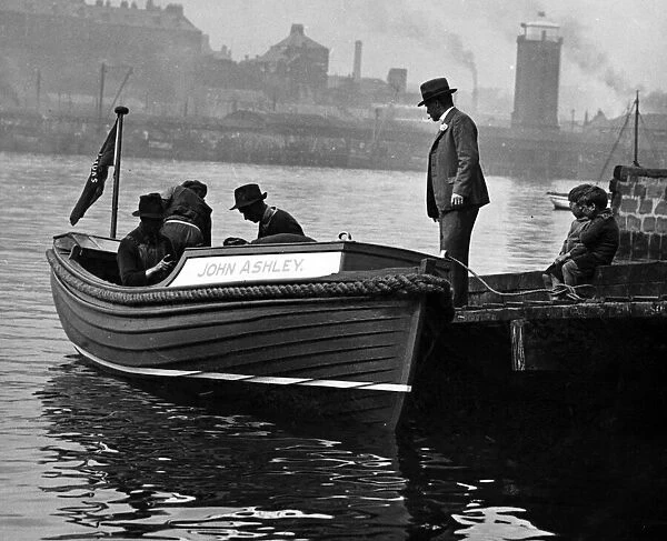 Motorboat launch. The launch, John Ashley, to be used by the Tyne Station of the Missions