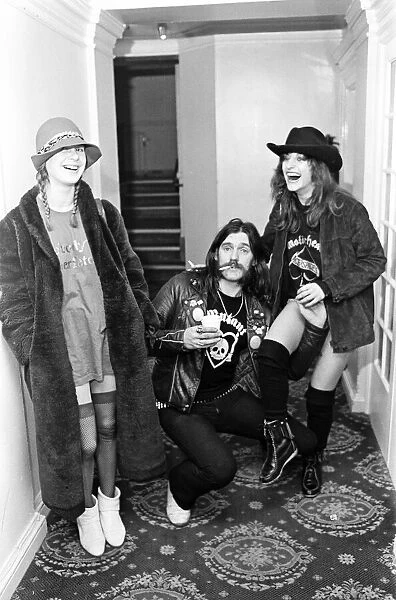 Motorhead concert at Queens Hall, Leeds. Lemmy aka Ian Kilmister. 2nd April 1981