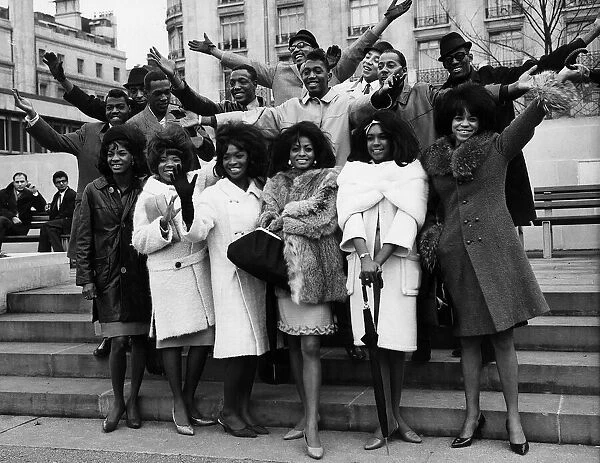 The Motown Group. Pop groups from the Motown Company of Chicago including the girl group