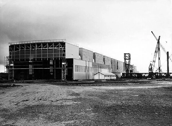 The mould preparation bay at the Steel Company of Waless new Abbey Works at Margam