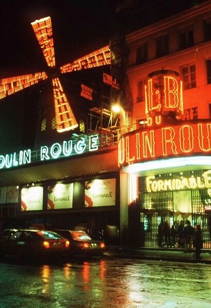 The Moulin Rouge nightclub in Paris March 1989