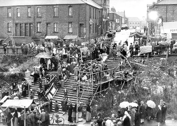 The movie making world came to North Shields when a film unit set up a market on Tiger