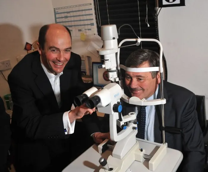 Framed Print : MP Bob Ainsworth visits Coventry Local Optical committee about eye treatment concerns Framed Print : MP Bob Ainsworth visits Coventry Local Optical committee about eye treatment concerns