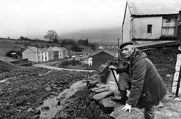 Mr Cyril Owens who lives in Bwllfa Cottages, Gelli, pictured in the garden of his home