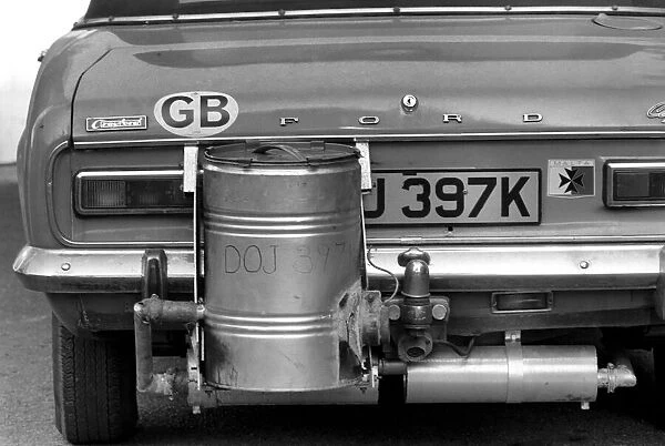 Mr. Douglas Pursers Ford 1600 cc Capri on coal. February 1975 75-01164-001