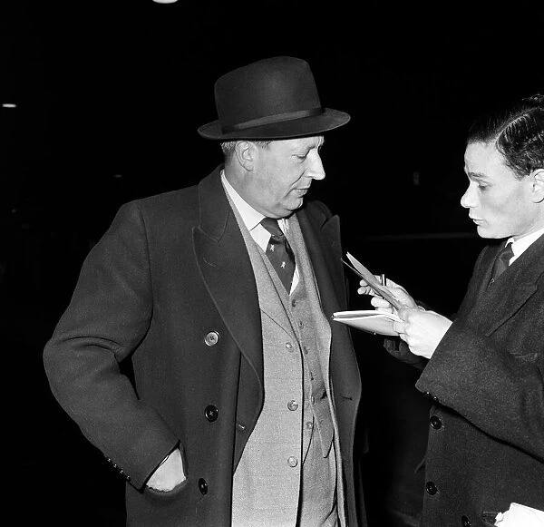 Mr Edward Heath, Lord Privy Seal, pictured at Paddington Station on his arrival from