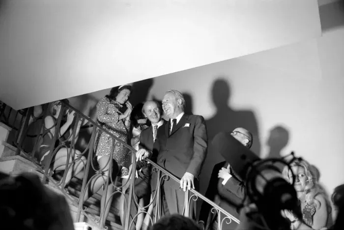 Framed Print : Mr. Edward Heath at Tory H. Q. after winning General Election Framed Print : Mr. Edward Heath at Tory H. Q. after winning General Election