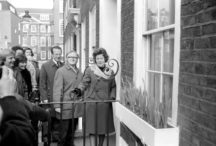 Framed Print : Mr Harold Wilson: Labour party leader seen here on General Election day 1974