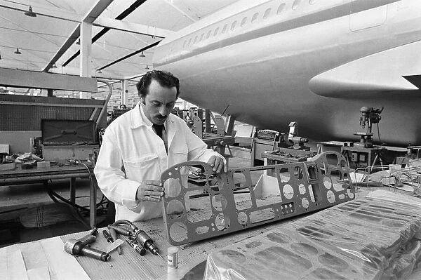 Mr Irene Quaranta pictured at work in the Toulouse Aircraft factory in Southern France