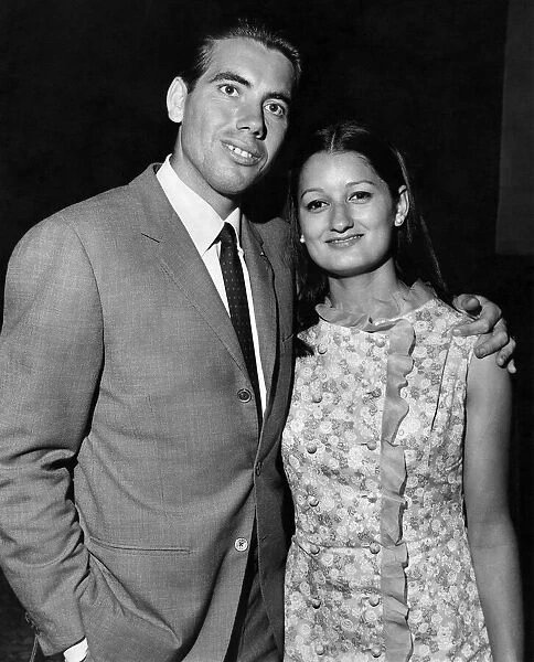 Mr and Mrs. Santana at the party. July 1966 P011481