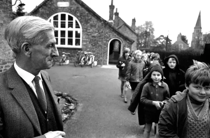 Framed Print : Mr. Thompson, headmaster of the village school at Strensall, York s Framed Print : Mr. Thompson, headmaster of the village school at Strensall, York s