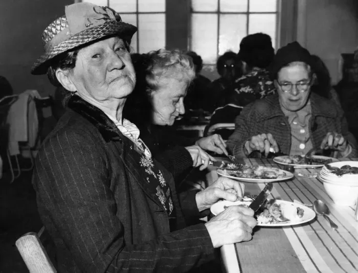 Framed Print : Mrs Agnes Efferman of Marion Street, Plott, Cardiff seen here enjoying her one Framed Print : Mrs Agnes Efferman of Marion Street, Plott, Cardiff seen here enjoying her one