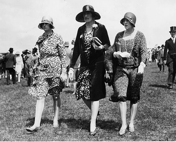 Mrs Lambton (centre) wife of the racehorse trainer 1920