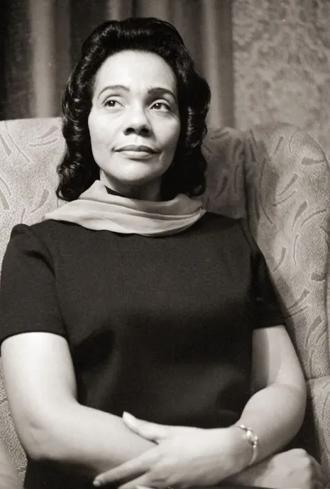 Framed Print : Mrs Martin Luther King March 1969 Photographed at her London Hotel