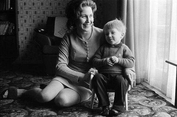 Mrs Maureen Davies and her son Peter, 2. 11th February 1972