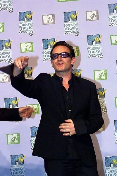 MTV Music awards in Ireland November 1999 Bono, lead singer with rock group U2 at