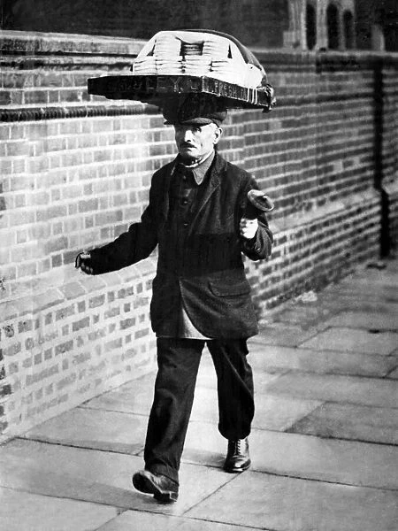A muffin man of London. 6th November 1934