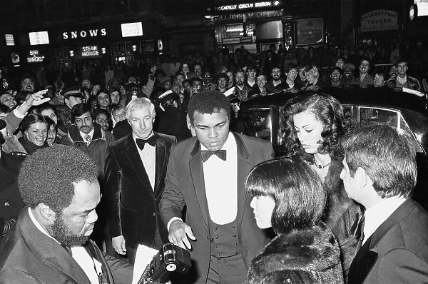 Muhammad Ali attends a film premier 18th December 1980
