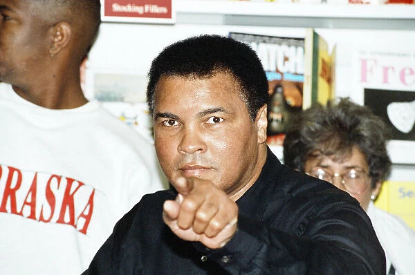 Muhammad Ali at a book signing for his latest book called A Thirty Year Journey