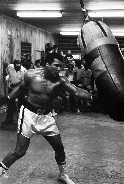 Muhammad Ali Boxer 1978 (aka Cassius Clay) training for the fight with Leon Spinks