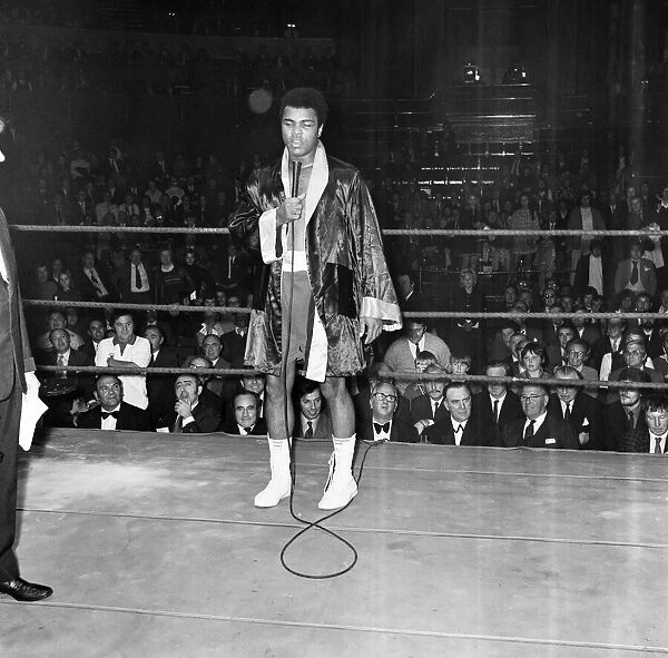 Muhammad Ali exhibition bout at the Royal Albert Hall London England