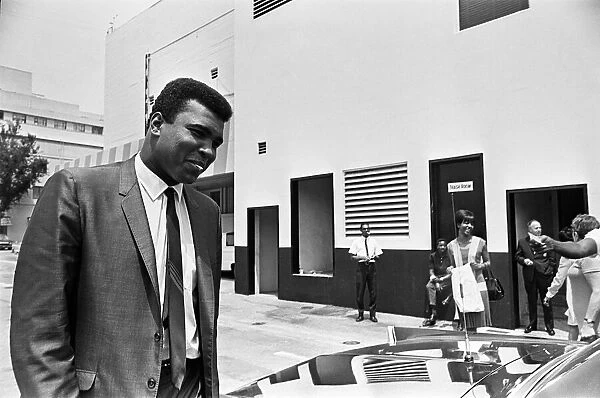 Muhammad Ali out and about meeting fans. 31st August 1967