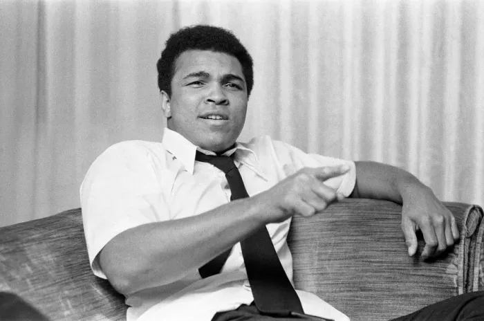 Framed Print : Muhammad Ali at a press conference for his upcoming fight with Joe Bugner Framed Print : Muhammad Ali at a press conference for his upcoming fight with Joe Bugner