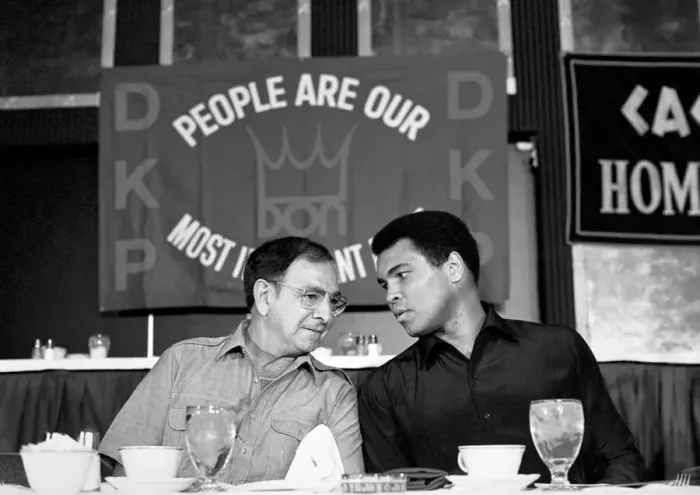 Framed Print : Muhammad Ali seen here at a press conference at his training camp as he prepares for his Framed Print : Muhammad Ali seen here at a press conference at his training camp as he prepares for his