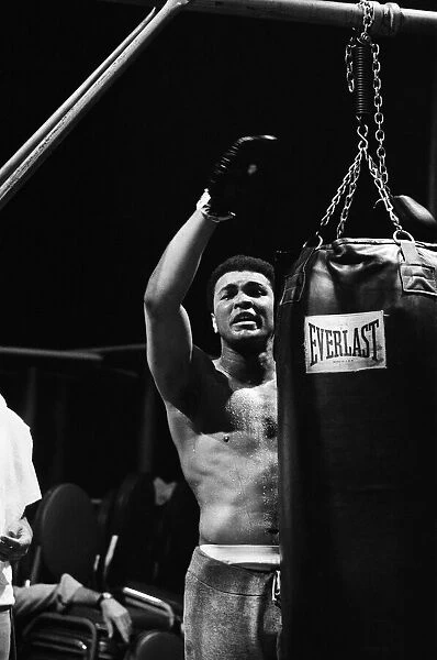 Muhammad Ali training at Caesars Palace ahead of his non-title fight against Britain