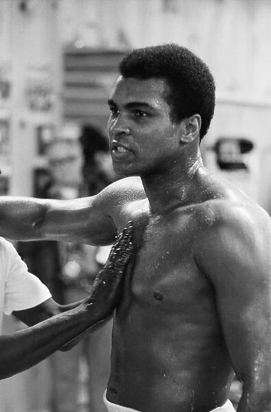 Muhammad Ali training at his camp in Deer Lake Pennsylvania. 23rd January 1974
