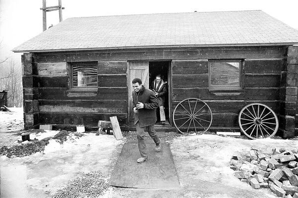 Muhammad Ali training at his camp in Deer Lake Pennsylvania January 1974