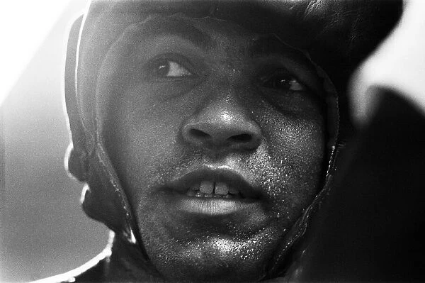 Muhammad Ali at his training camp in Pennsylvania. August 1974